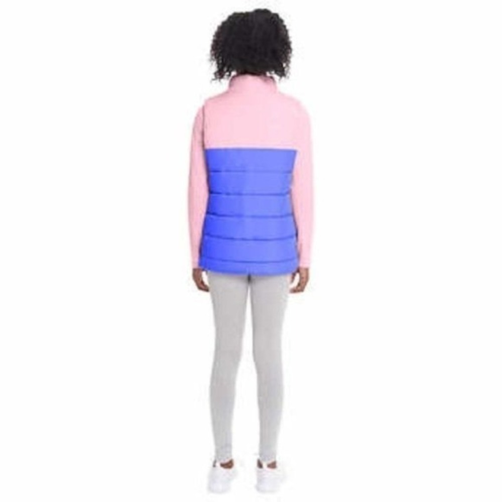 Puma Puffer Vest Shirt Legging Set Kids S 7/8 Pink Purple NEW 3-Piece Activewear - Picture 2 of 7